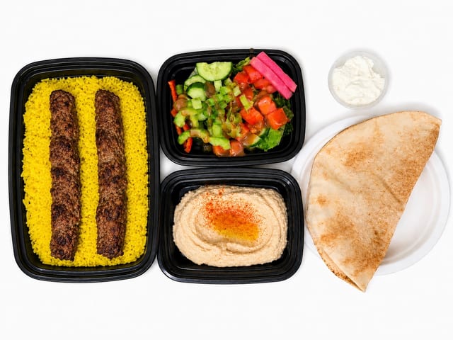 Beef Kofta Plate.